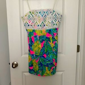 Lilly Pulitzer strapless dress size 8